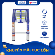 THANG NHÔM RÚT ĐƠN XẾP GỌN NIKAWA Chiều cao tối đa 4.8m Bảo hành 18 tháng Tặng kèm đệm cao su NK-48