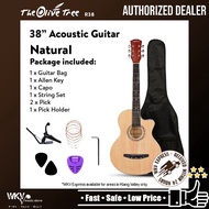 38 inch Acoustic Guitar Package (COMBO Set/ Gitar Akustik/ Standard Guitar Acoustic/ Cutaway/ Starte (R38)