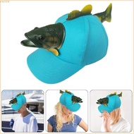 FACY Novelty 3D Fish Baseball Hat Birthday Party Creative Fish Hat Holiday Headwear Creative Fish Ha