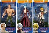 Seven Deadly Sins 7 Inch Action Figure Wave 1 - Set of 3 (Ban - Escanor - Meliodas)