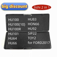 Lishi 2 in 1 HU100 HU10010 HU100R HU101 HU64 HU66 HU83 HON66 HU92 SIP22 TOY2 for FORD2017