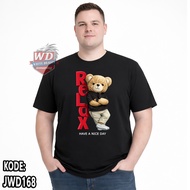 T-SHIRT RELAX BIG SIZE CODE JWD168 JUMBO 2XL 3XL 4XL 5XL 6XL 7XL 8XL 9XL 10XL 11XL 12XL