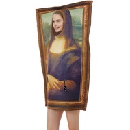 cosplay costume adult movie costume Mona Lisa Adult Halloween Performance Costume with Funny Headgea