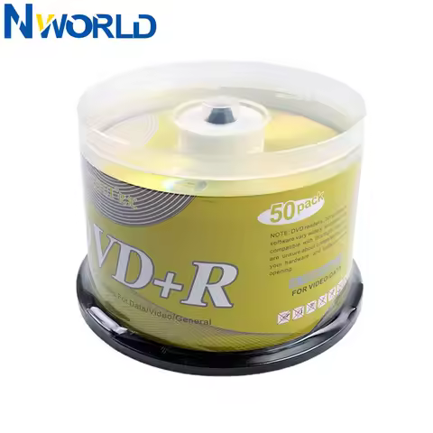 Freeship 50/lot DVD Drives Blank DVD+R CD Disk 4.7GB 16X Bluray Write Once Data Storage Empty DVD Di