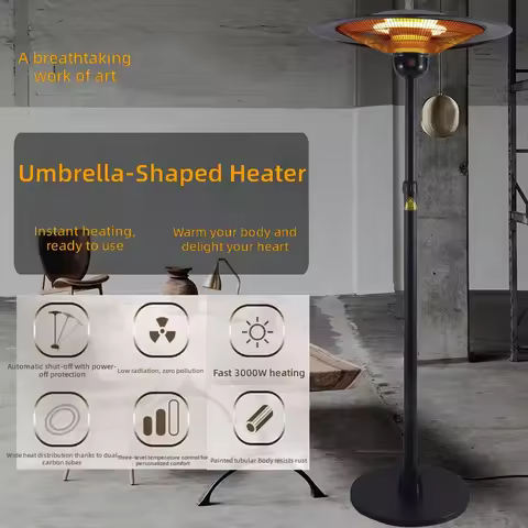 Umbrella-shaped electric heater, outdoor electric heater, household electric heater, energy-saving v