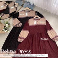 1106 DELMA DRESS WANITA BY MOELA HIJAB SOLO