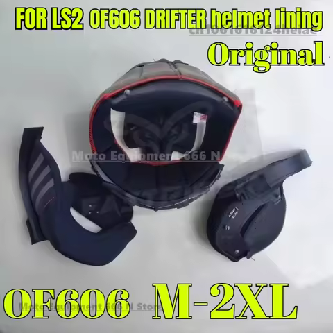 Original For LS2 OF606 DRIFTER Helmet Lining, OF606 Combination Pull Half Helmet Liner, Helmet Modif