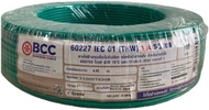 BCC สาย THW 1x4 sq.mm. สายTHW4 IEC01สายแกนเดี่ยวแข็ง มอก. ยาว 100เมตร บางกอก มี 6 สี