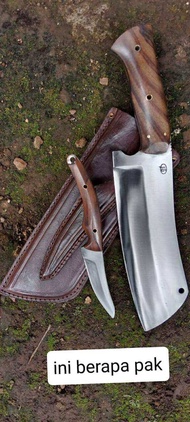 pisau bohler premium sarung kulit sapi