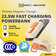 [CCC CERTIFIED] WEKOME Power bank Magnetic Charger 20000mAh Fast Charging Built In Cable Plug MDWP95