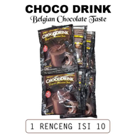 Choco Drink Belgian Chocolate Taste 28G 1 Renceng Isi 10 Sachet
