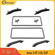 AUTO ENGINE PARTS Timing Chain Kit  Fit 3.0 T L V6 Diesel EXF For 11-21 Jeep Grand Cherokee Chrysler