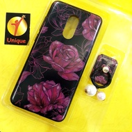 Softcase Flower + Ring, Redmi 5 Plus