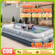 Inflatable Swimming Pool Kids Swimming Pool Baby Swimming Pool Air Pump Family Size Swimming Pool
