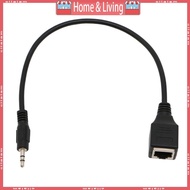 ci 31cm Length 3 5mm 1 8 Male Jack TRS  Cable to RJ45 Ethernet Adapter Wire