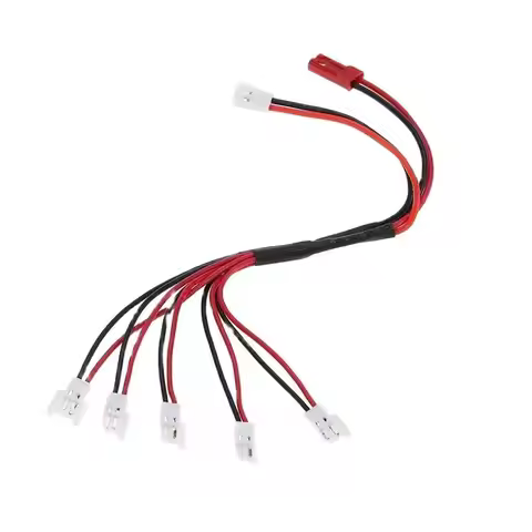 1 to 5 Parallel Charging Cable XH2 54 Balance Charger Adapter for 3 7V LiPo Battery Hubsan X4 H107C 