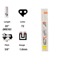 STIHL Papan Chainsaw 20" 25" MS382 Guide Bar 20" 25"