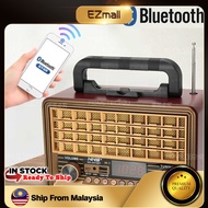 NNS Classic Radio FM NS-2075BT Retro Vintage Bluetooth AUX Radio Speaker Music Player Antique Radio