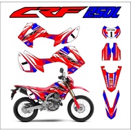 Honda CRF 250L decals sticker, Laminated