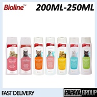 Bioline Cat Shampoo 200ML / 250ML - Anti Flea & Tick / Anti-HairFall / Syampu Kucing / Shampoo Kucin