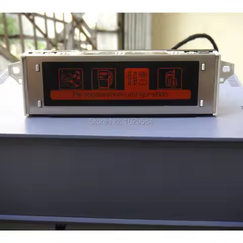 12 pin Red screen support USB and Bluetooth 4 menu Display monitor for Peugeot 307 407 408 citroen C