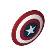 Lego Shield with Captain America Pattern (10532 / 17459 / 75902pr0001)