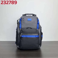 Tumi 232789 Alpha Bravo Men's Backpack Daily Commuter Travel Backpack Gray Blue