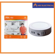 FSL LED Panel Light Round Surface Type Energy Saving High Quality Bright (Daylight/Warmwhite)