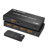 HDMI Switch 8K 60Hz 4K 120Hz 4 In 1 Out Remote Control HDMI 2.1 Switcher 4X1 Splitter HDMI-Compatible Adapter For TV Monitor PS5 New Bluetooth dual-mode