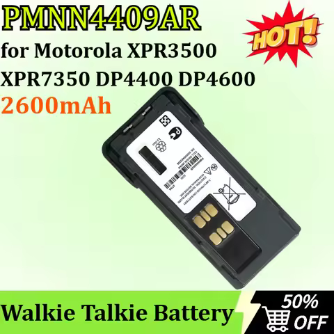 2600mAh PMNN4409AR Li-Ion Walkie Talkie Battery Type-C for Motorola XPR3500 XPR7350 DP4400 DP4600 P6