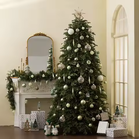 With A Christmas Tree 2.4 Meters, Encrypted Simulated Nobesong Christmas Tree Full Pe Hotel Villa Ch