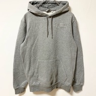 古著PUMA長袖單點標誌套頭連帽衫，運動款，灰色，小碼