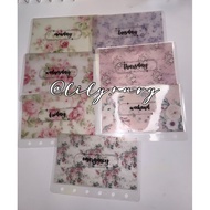 Set SHABBY FLOWER VELLUM ENVELOPE A6/A7/A8