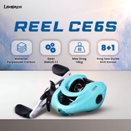 GUANGWEI Reel BC CE6S Ratio 6.1:1 Baitcasting Reel 8+1BB fine rotation RP027