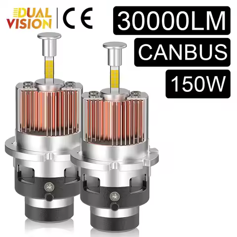 D2S D4S 360 LED Lights 30000LM 150W HID D2R D4R LED Canbus Xenon 360 Degree CSP CHIP Turbo Car Headl