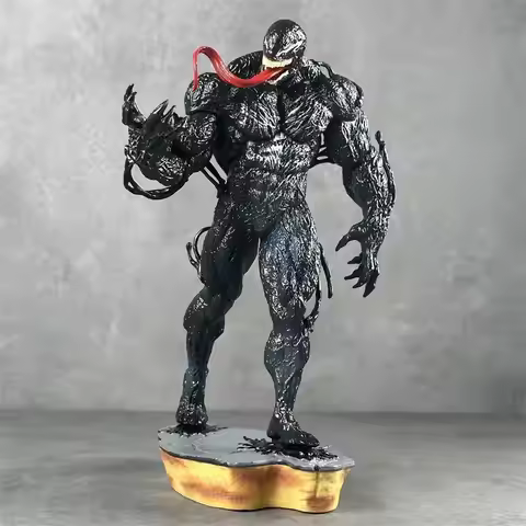 Hot 30cm Marvel Character Venom Pvc Action Figures Gk Statue Model Trendy Toys Desktop Ornament Boys