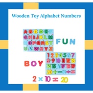 ABC puzzle Montessori Educational Toy Wooden Toy Alphabet Numbers Shape Sorter