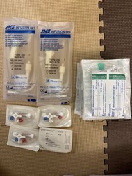 JMS Infusion Set x 2 (sold) ; Connecta 3way x 4 (sold); Terumo scalp vein set 21G 飛機仔/頭皮針 x 15