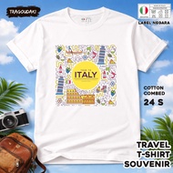ITALY SOUVENIR T-SHIRT 34 WEAR ITALY COUNTRYTAG COTTON 24S SOUVENIR PREMIUM GIFT