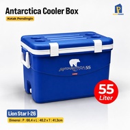 Insulated Ice Cooler Box 55 Liter Antarctica Lion Star I-26