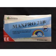 Wellness MAXPRO 21B/twin pack ( 30 + 5 free sachets x 2 gm )