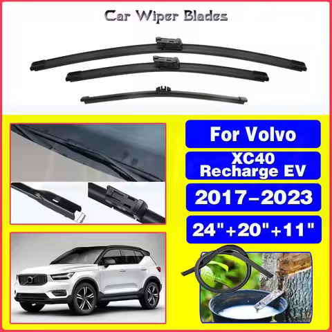 Front Rear Wiper Blades For Volvo XC40 Recharge EV 2017 2018 2019 2020 2021 2022 2023 Windscreen Win