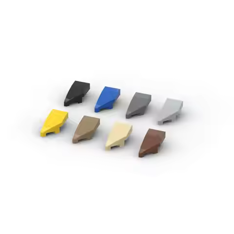MOC 10PCS Puzzle Particle 29119 29120 Wedge 2x1x2/3 Building Blocks Right Left Bricks Toys Children 