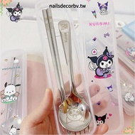 NAILSDECOR Kuromi Tableware Set, 410 Stainless Steel