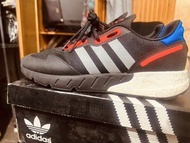 Adidas  ZX 1K Boost 男鞋慢跑休閑Boost+EVA中底網報透氣