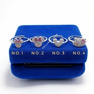 CHILDREN'S RING BABY RING 925 SILVER WHITE GOLD PLATED - HELLOKITTY MICKEY SILVER 925 CHILDREN'S RIN