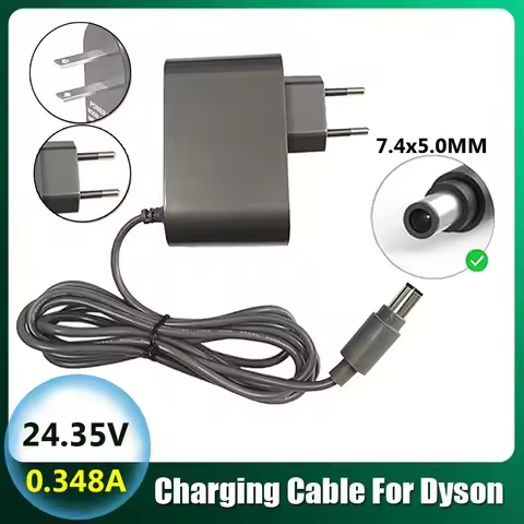 24.35V/16.75V Charging Cable Charger for Dyson DC43H DC30 DC31 DC34 DC35 DC44 DC45 DC56 DC57 Vacuum 