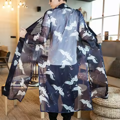 Kimono cardigan men japanese obi male yukata japan kimono men japanese fashion male haori obi samura
