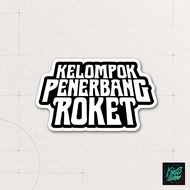 Waterproof Rocket Pilot Group Helmet Tumbler Laptop Sticker | BD-001