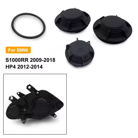 Motorcycle Headlight Extended Dust Cover Cap Black fit for BMW S1000RR 2009 2010 2011 2012 2013 2014